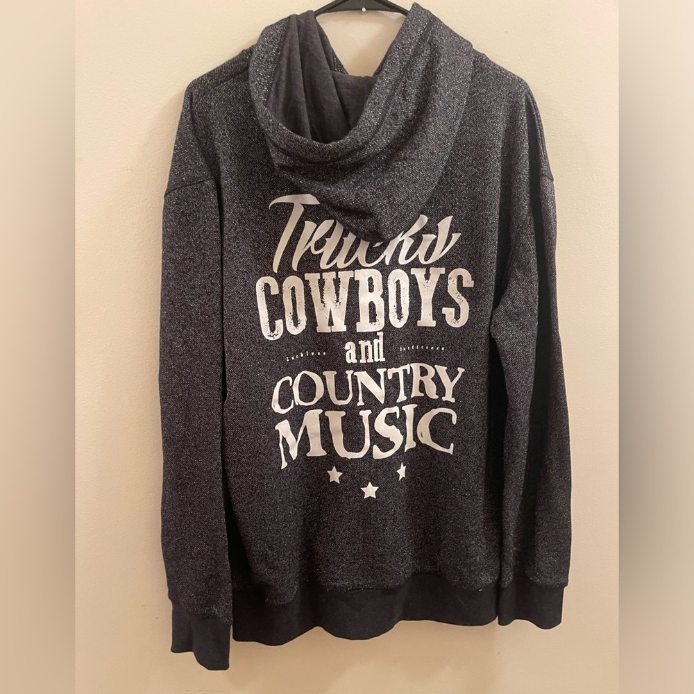 🤠 Luckless Country Girl • Hoodie | 2XL - Picture 4 of 7